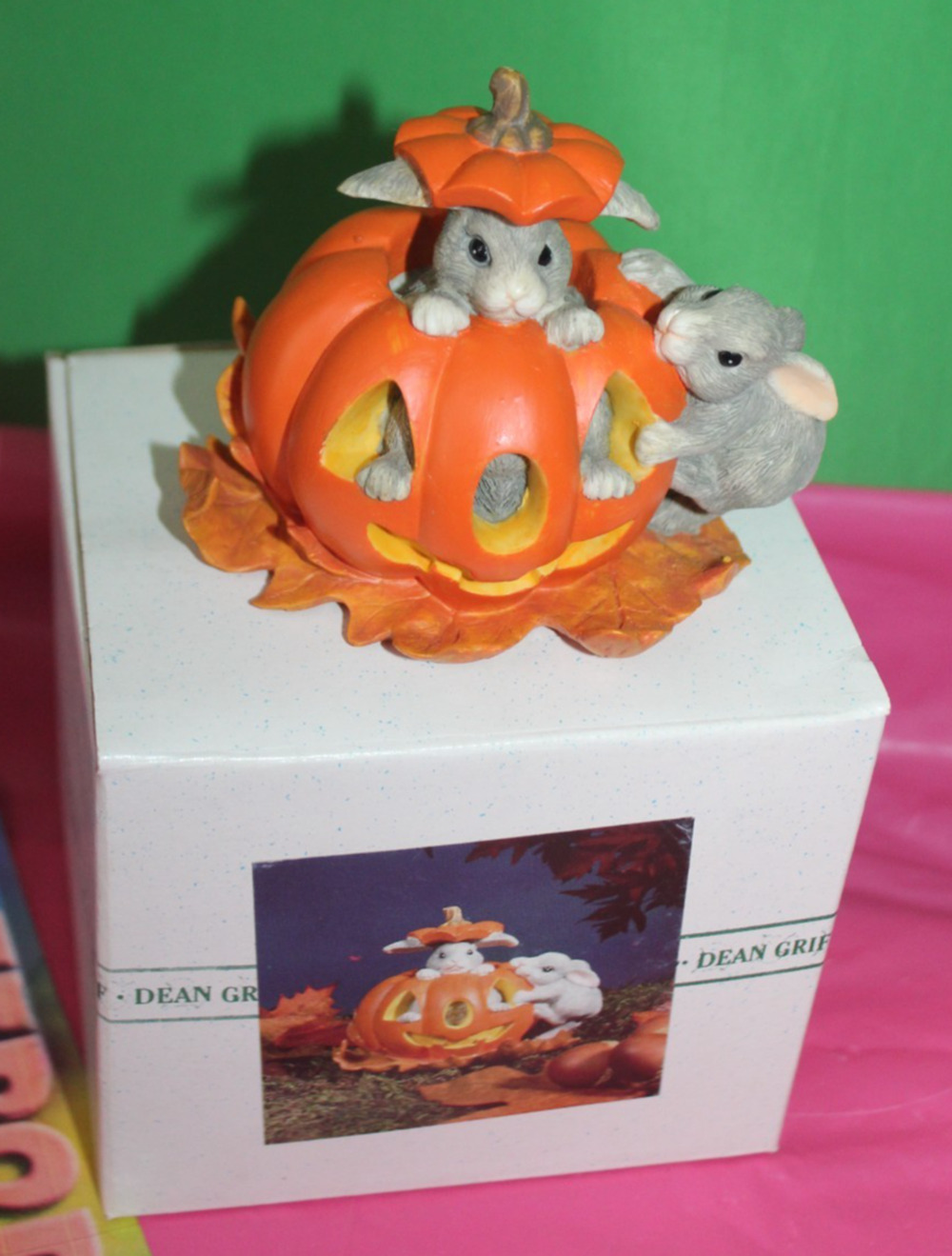 Dean Griff Charming Tails Silvestri Jumpin' Jack O lantern Figurine Halloween